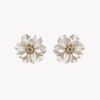 EMERY PEARLESCENT FLOWER EARRINGS