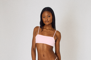 BLOOM Bandeau Bikini Top Light Pink