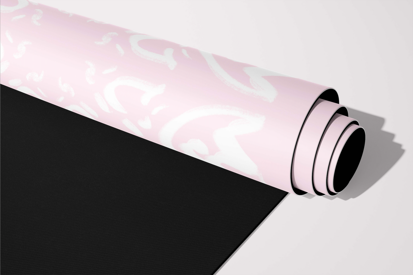 Pianellas Luxury Brand Yoga Pilates Exercise Mat Grace Ballet Pink Bianca Lienau Designer Half Fold Roll Product Image