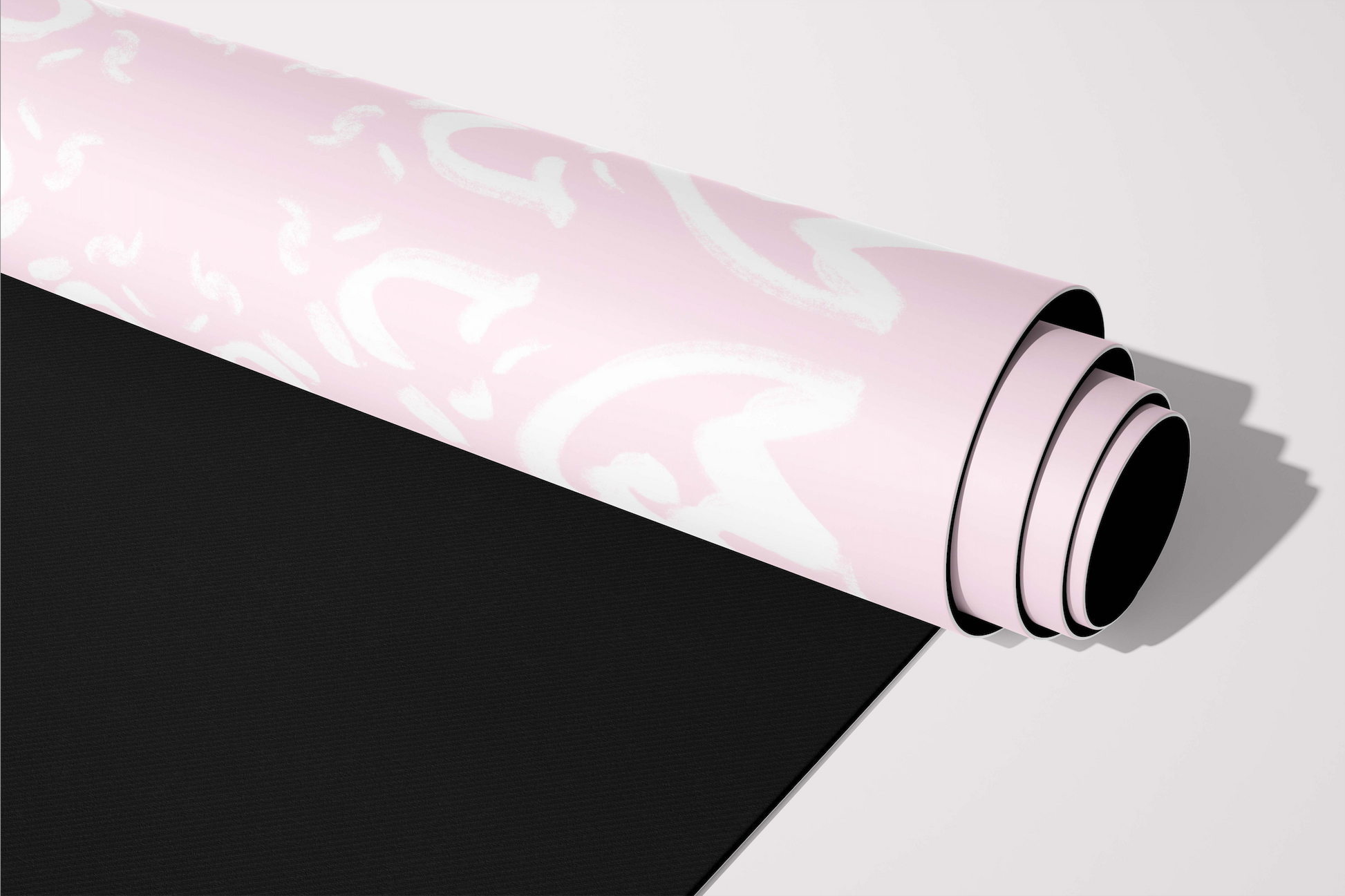 Pianellas Luxury Brand Yoga Pilates Exercise Mat Grace Ballet Pink Bianca Lienau Designer Half Fold Roll Product Image