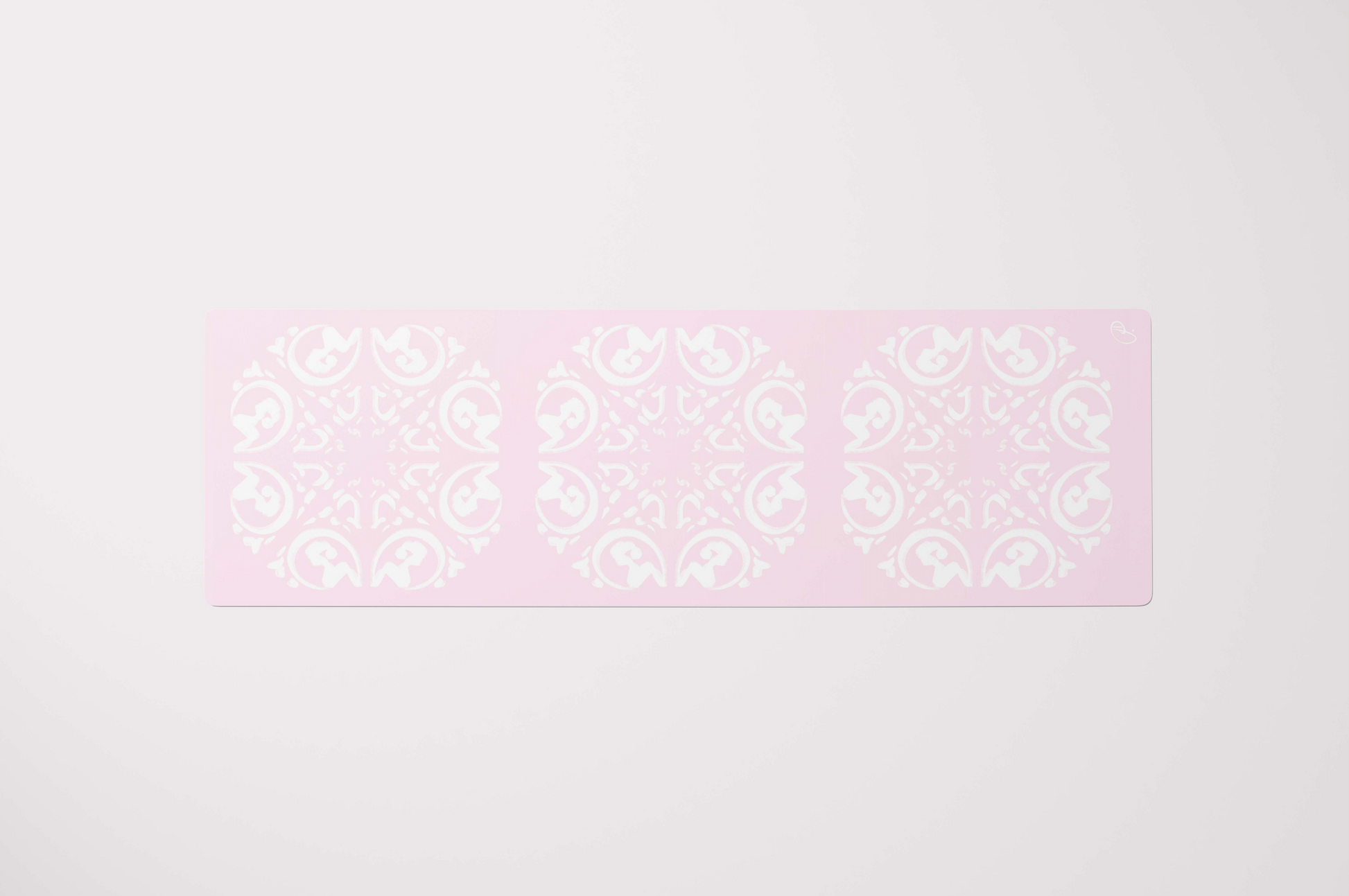 Pianellas Luxury Brand Yoga Pilates Exercise Mat Grace Ballet Pink Bianca Lienau Designer Unfolded Product Image